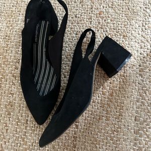 Stradivarius slingback pointed toe heels